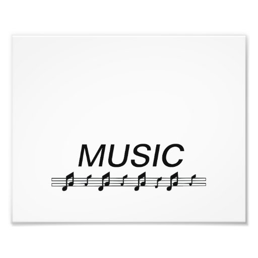 Music bottom with staff at bottom art photo