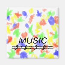 Music bottom with staff at bottom magnet