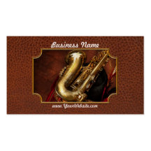 Music - Brass - Saxophone Business Card