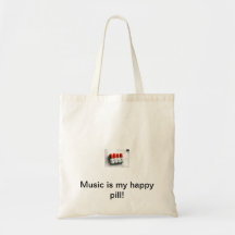 Music Budget Tote Canvas Bags