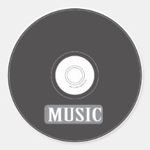 Music CD Sticker