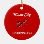 Music City Notes Christmas Ornament