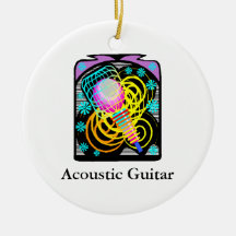 Music Clip Art Text Underneath Template Christmas Ornament