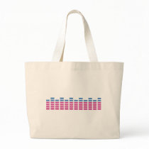 music club sound equalizer tote bag