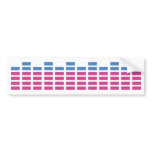 music club sound equalizer bumper sticker