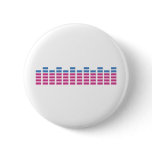 music club sound equalizer pinback button