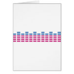 music club sound equalizer greeting card