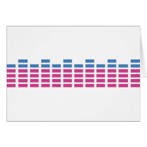 music club sound equalizer greeting card