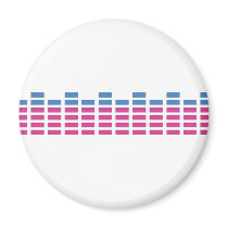 music club sound equalizer fridge magnet