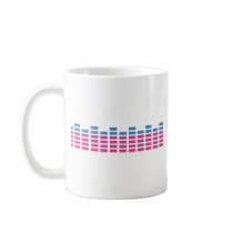 music club sound equalizer coffee mug
