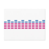 music club sound equalizer post card