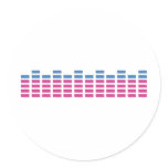 music club sound equalizer sticker
