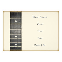 Music Concert Admission Ticket Invitation Card
