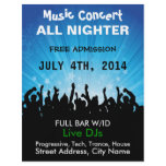 Music Concert All Nighter Music Flyer