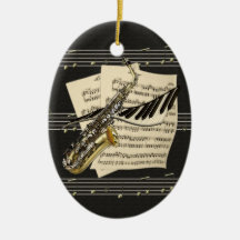 Music Design Personalized Ornament