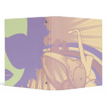 music diva funky pastels vinyl binder