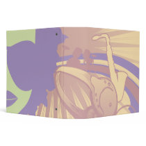 music diva funky pastels binder