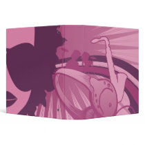 music diva pink vinyl binders