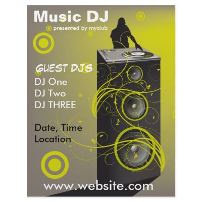 Music DJ Rave Flyer by ZazzleFlyers
