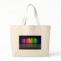 Music Equalizer Tote Bag
