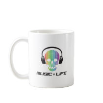 music equals life products coffee mug