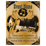 Music Event Vintage Gold Flyer