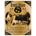 Music Event Vintage Gold Flyer