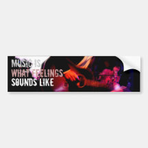 Music Feelings Bumper Sticker