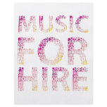 Music For Hire Club flyers