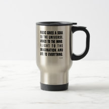 Music Gives A Soul To The Universe Coffee Mugs