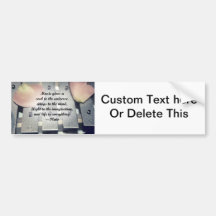 Music gives soul bells rose design bumper sticker