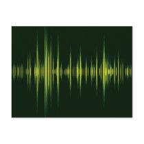 Music graphic equaliser postcards