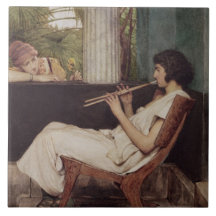 Music Hath Charms (oil on canvas) Tiles