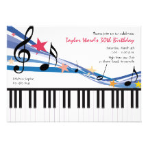 Music in Me - Birthday Party Invitation