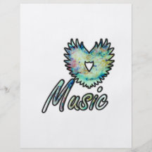 Music invert heart wing below nebula 1 custom flyer