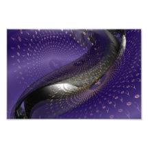 Music is blue geometry Photo print