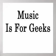 Music Is For Geeks Poster