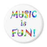 Music is Fun Refrigerator Magnets