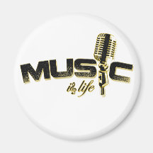 Music is life Magnet