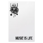 Music Is Life stationery