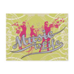 Music is Life T-shirts and Gifts Post Card