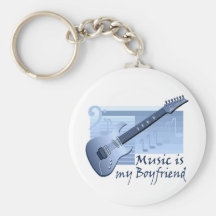Music is my Boyfriend T-shirts and Gifts. Keychain