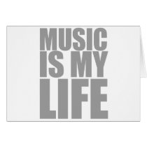 Music Is My Life - DJ Disc Jockey Audio Card