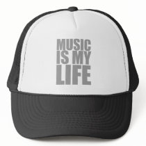 Music Is My Life - DJ Disc Jockey Audio Hats