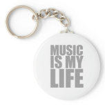 Music Is My Life - DJ Disc Jockey Audio Keychain