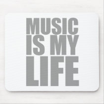 Music Is My Life - DJ Disc Jockey Audio Mouse Mats