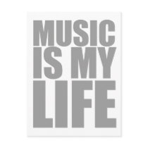 Music Is My Life - DJ Disc Jockey Audio Postcard
