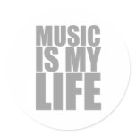 Music Is My Life - DJ Disc Jockey Audio stickers