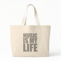 Music Is My Life - Emo Alternative Grunge Rock Canvas Bag