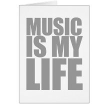 Music Is My Life Greeting Card